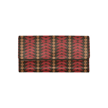 Native Pattern Print Design A02 Women's Trifold Wallet
