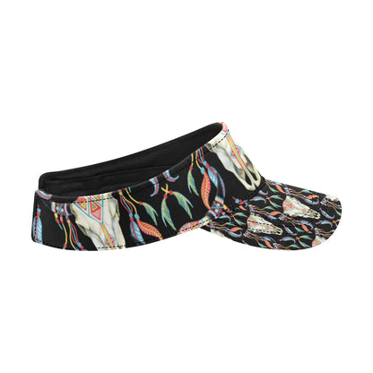 Buffalo Head Boho Style Pattern Print Design 01 Unisex Sun Visor