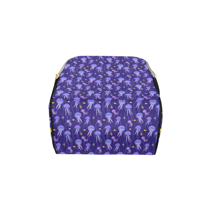 Jellyfish Style Print Diaper Bag Backpack