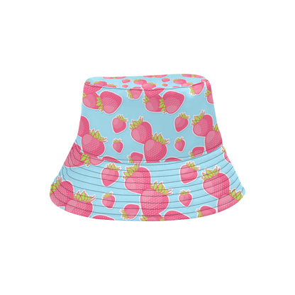 Strawberry Pattern Print Design SB04 Unisex Bucket Hat