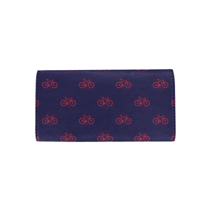 Bicycle Pattern Print Design 01 Women's Trifold Wallet