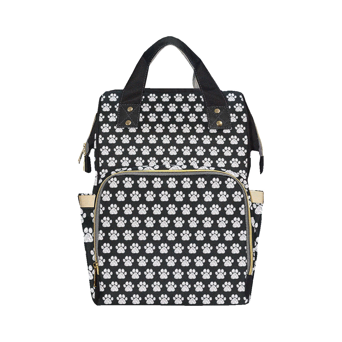 Paw Pattern Print Design A02 Diaper Bag Backpack