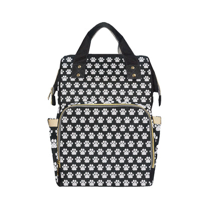 Paw Pattern Print Design A02 Diaper Bag Backpack