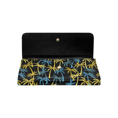Palm Tree Pattern Women's Trifold Wallet