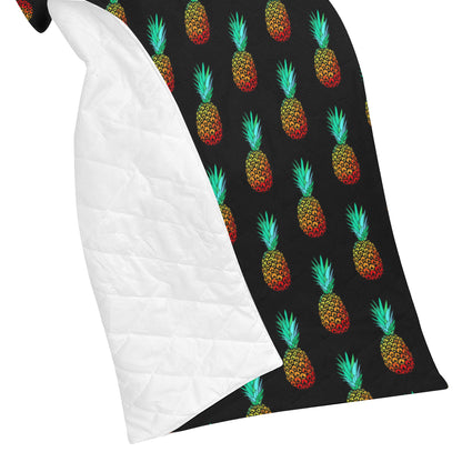 Pineapple Pattern Print Design A05 Premium Quilt