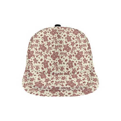 Polynesian Tattoo Turtle Themed Snapback Cap