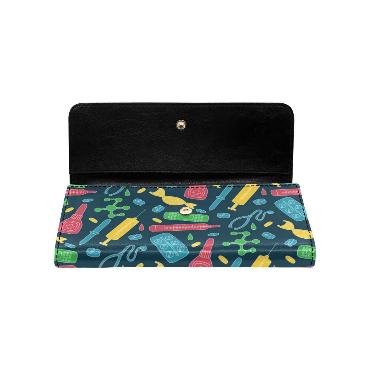 Phlebotomist Pattern Print Design A03 Women's Trifold Wallet