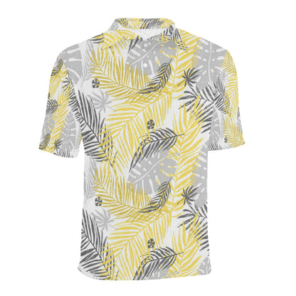 Palm Leaves Pattern Print Design PL012 Men Polo Shirt
