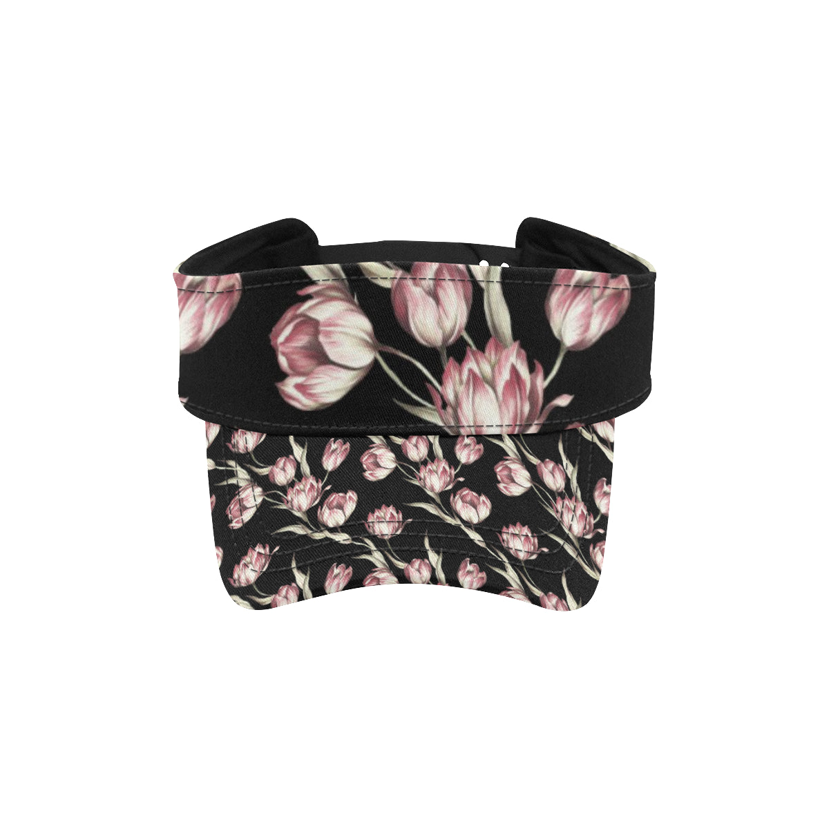 Tulip Pink Pattern Print Design TP02 Unisex Sun Visor