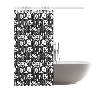 Medical Pattern Print Design 01 Shower Curtain