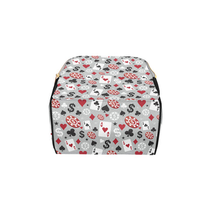 Casino Pattern Print Design 01 Diaper Bag Backpack