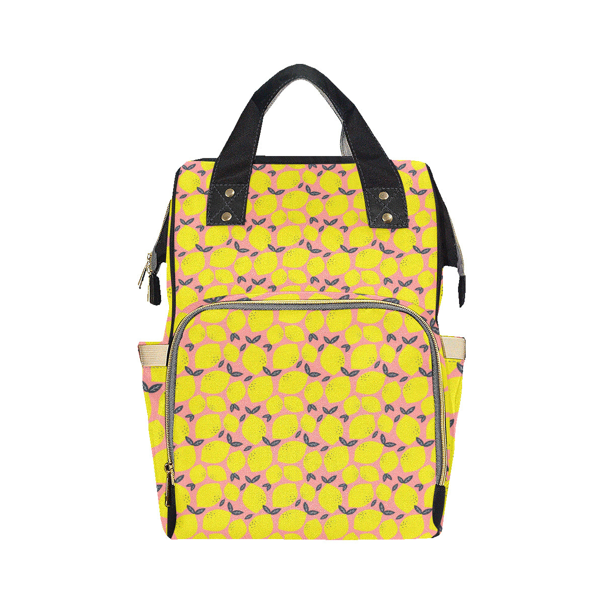 Lemon Pattern Print Design LM03 Diaper Bag Backpack