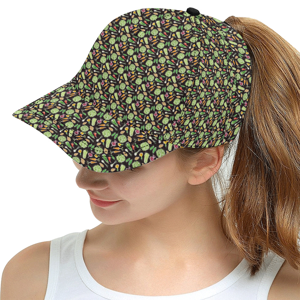 Vegan Draw Themed Design Print Snapback Cap