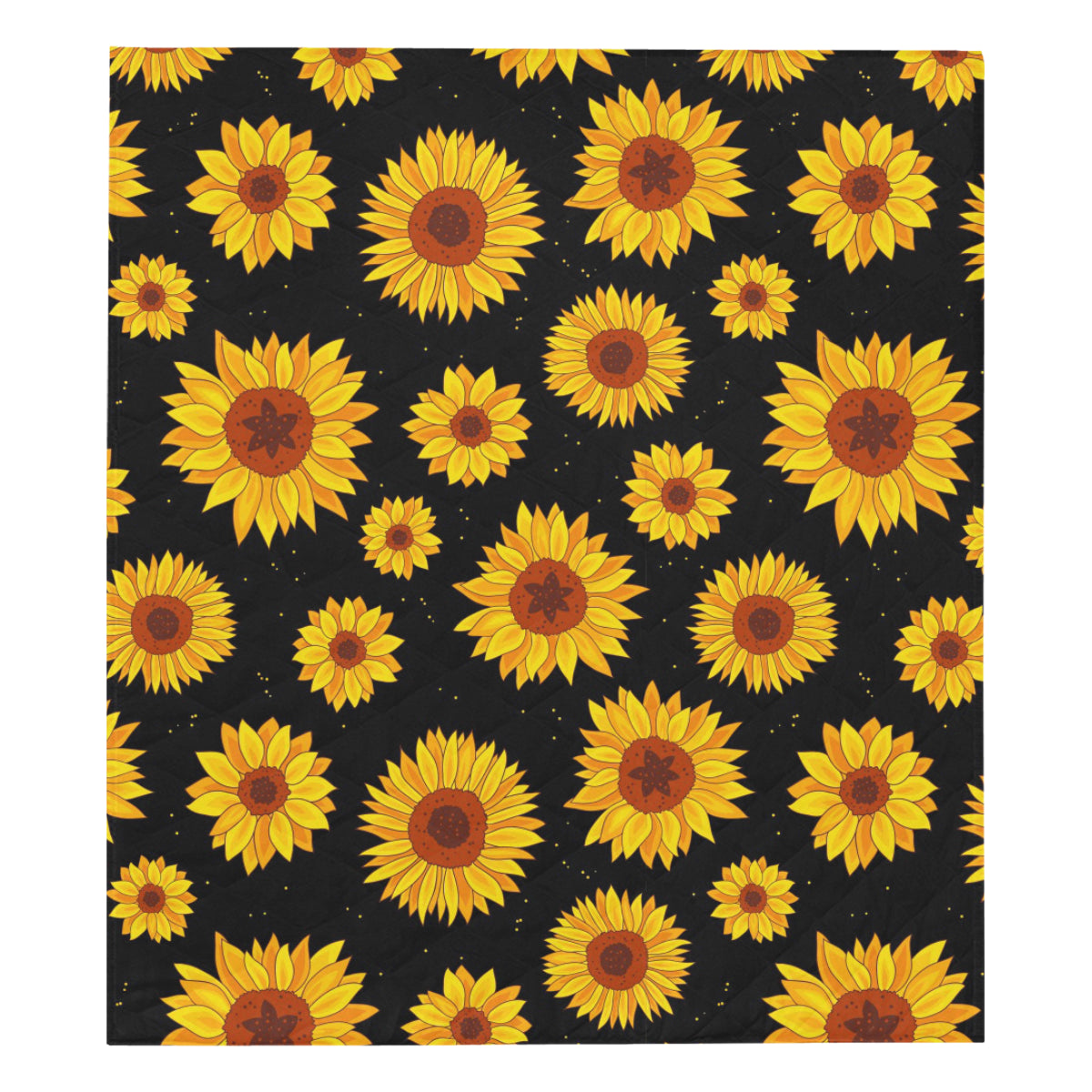 Sunflower Pattern Print Design SF09 Premium Quilt