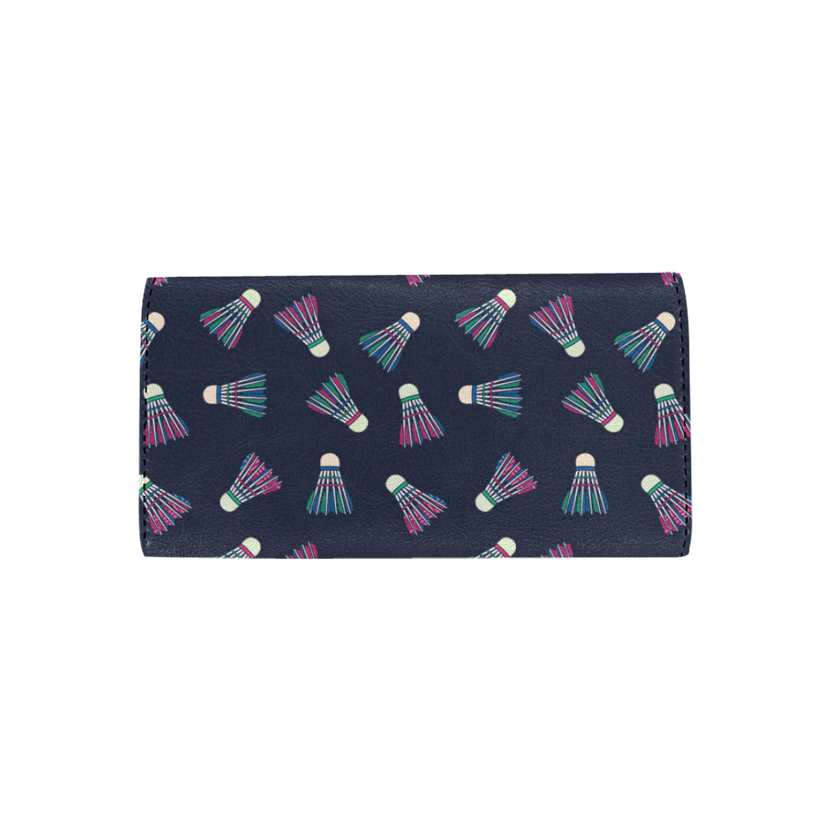 Badminton Ball Pattern Print Design 02 Women's Trifold Wallet