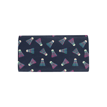Badminton Ball Pattern Print Design 02 Women's Trifold Wallet