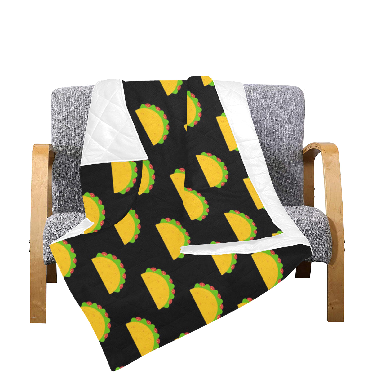 Taco Pattern Print Design TC06 Premium Quilt