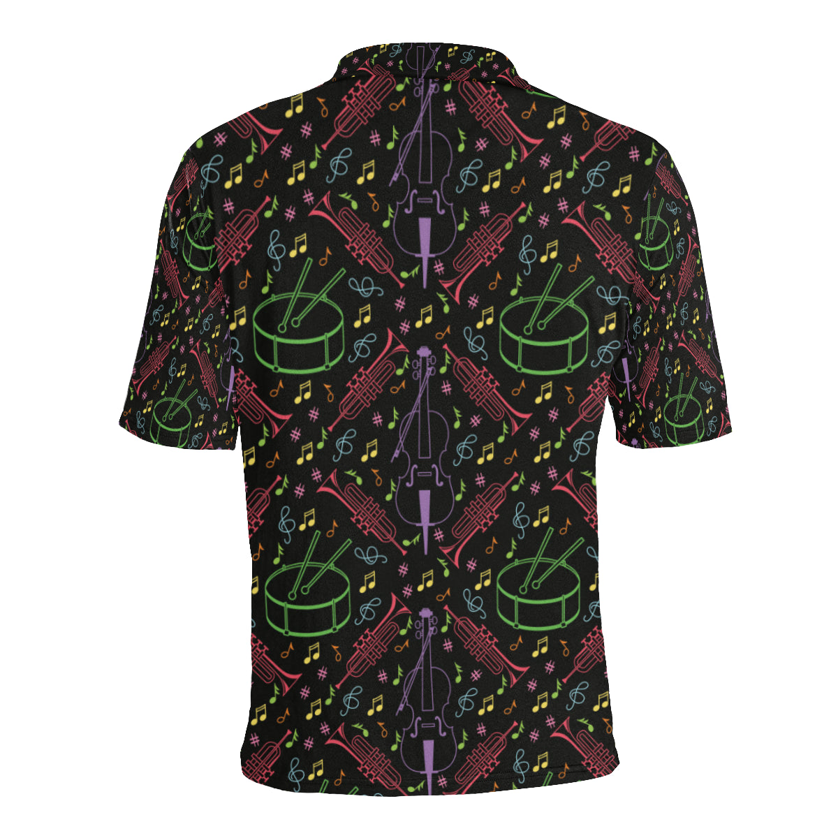 Cello Neon Pattern Print Design 02 Men Polo Shirt