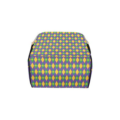 Mardi Gras Pattern Print Design 05 Diaper Bag Backpack