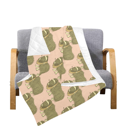 Yak Pattern Print Design 01 Premium Quilt