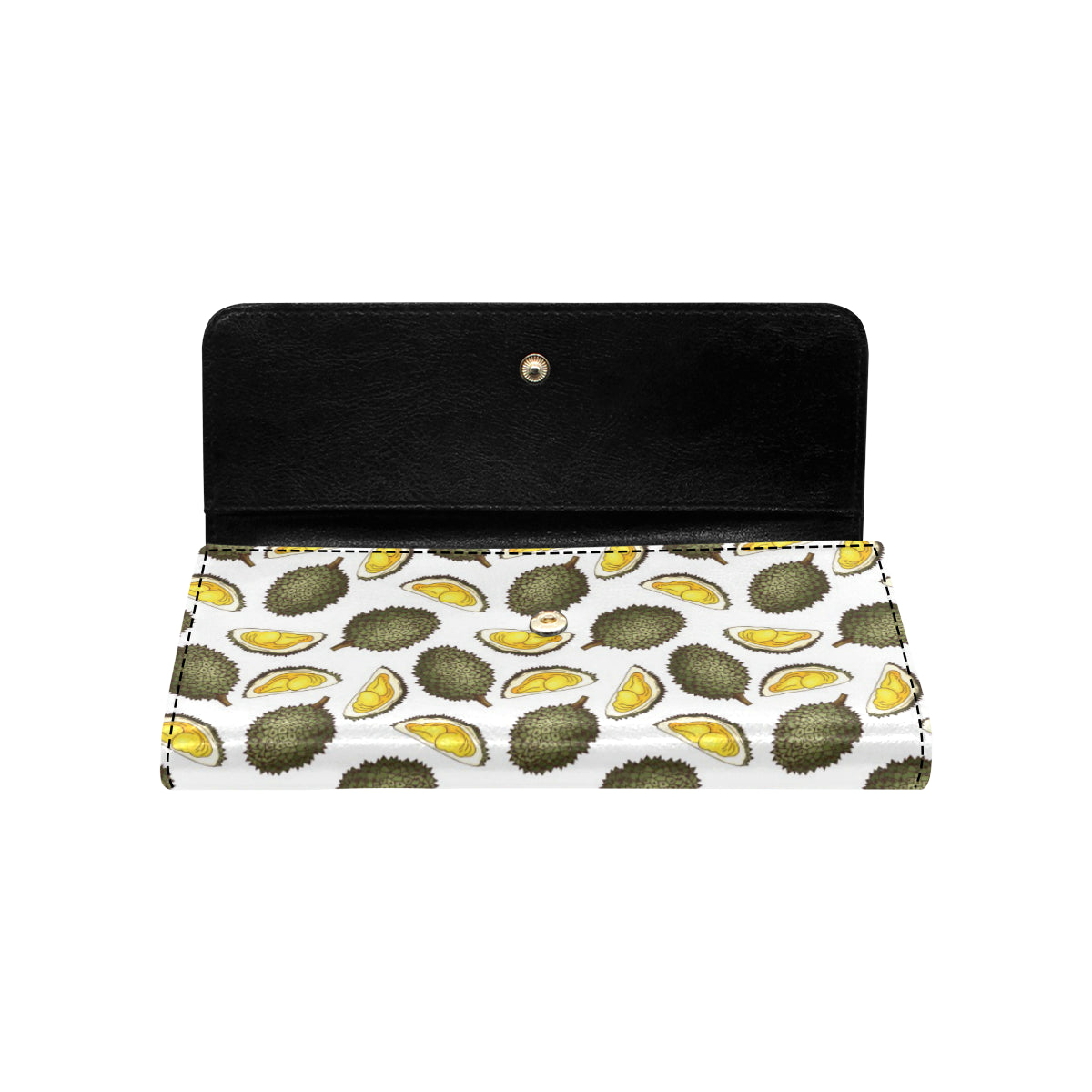 Durian Pattern Print Design DR03 Women's Trifold Wallet