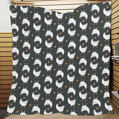 Chicken Pattern Print Design 06 Premium Quilt