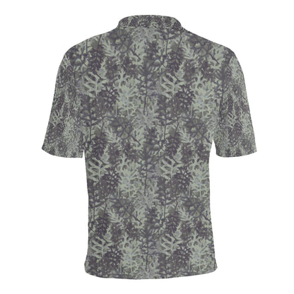 Camouflage Fern Pattern Print Design 05 Men Polo Shirt