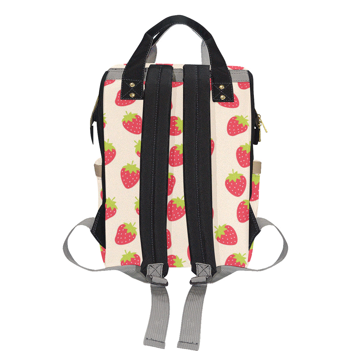 Strawberry Pattern Print Design SB02 Diaper Bag Backpack