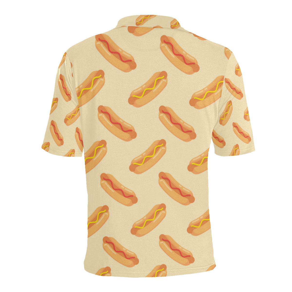 Hot Dog Pattern Print Design 05 Men Polo Shirt