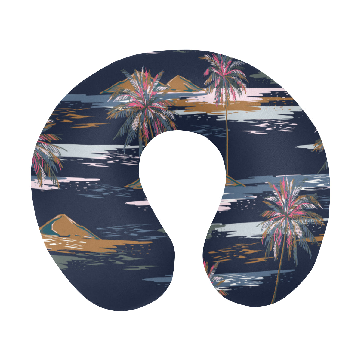 Pacific island Pattern Print Design A06 U-Shaped Travel Neck Pillow