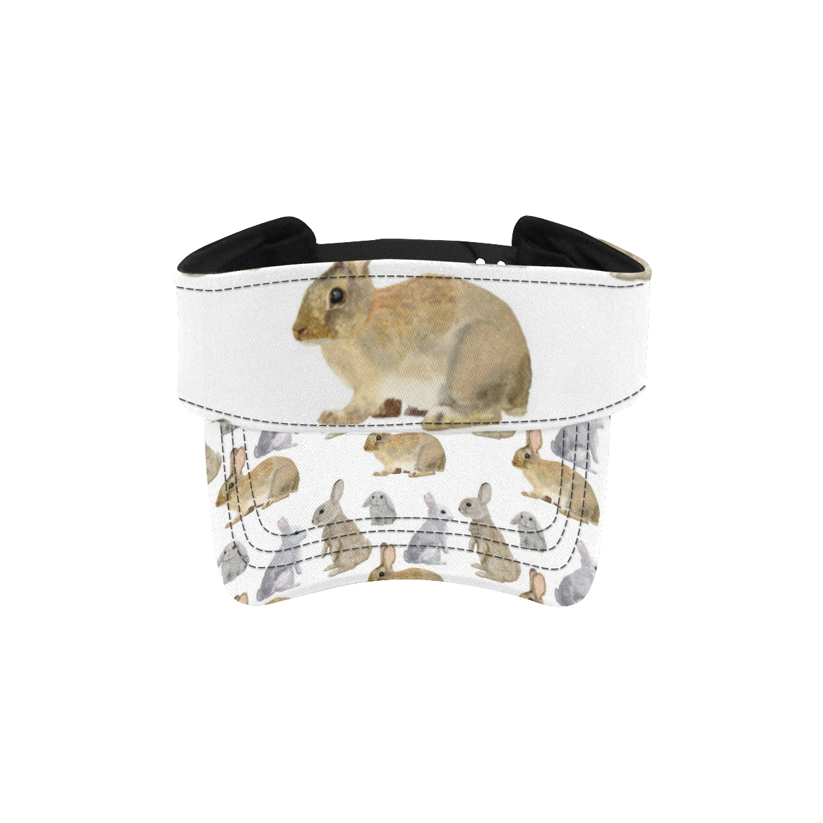 Rabbit Pattern Print Design 02 Unisex Sun Visor