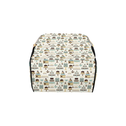 Cake Pattern Print Design 02 Diaper Bag Backpack