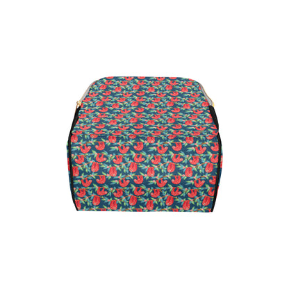 Sloth Red Design Themed Print Diaper Bag Backpack
