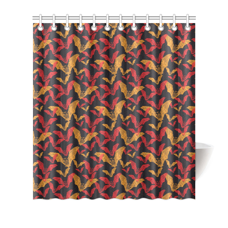 Bat Pattern Print Design 01 Shower Curtain