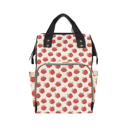 Apple Pattern Print Design AP01 Diaper Bag Backpack