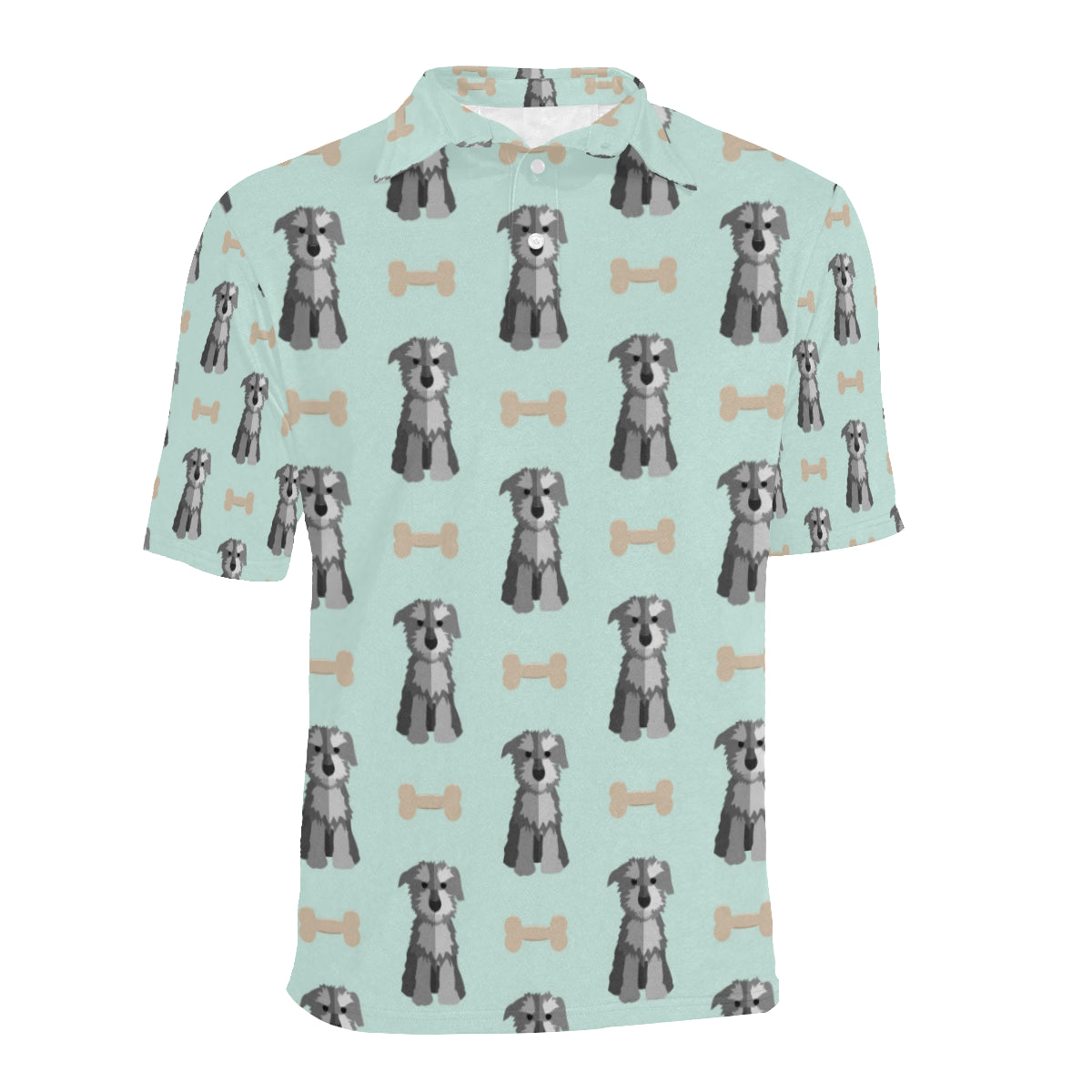 Schnauzers Pattern Print Design A03 Men Polo Shirt