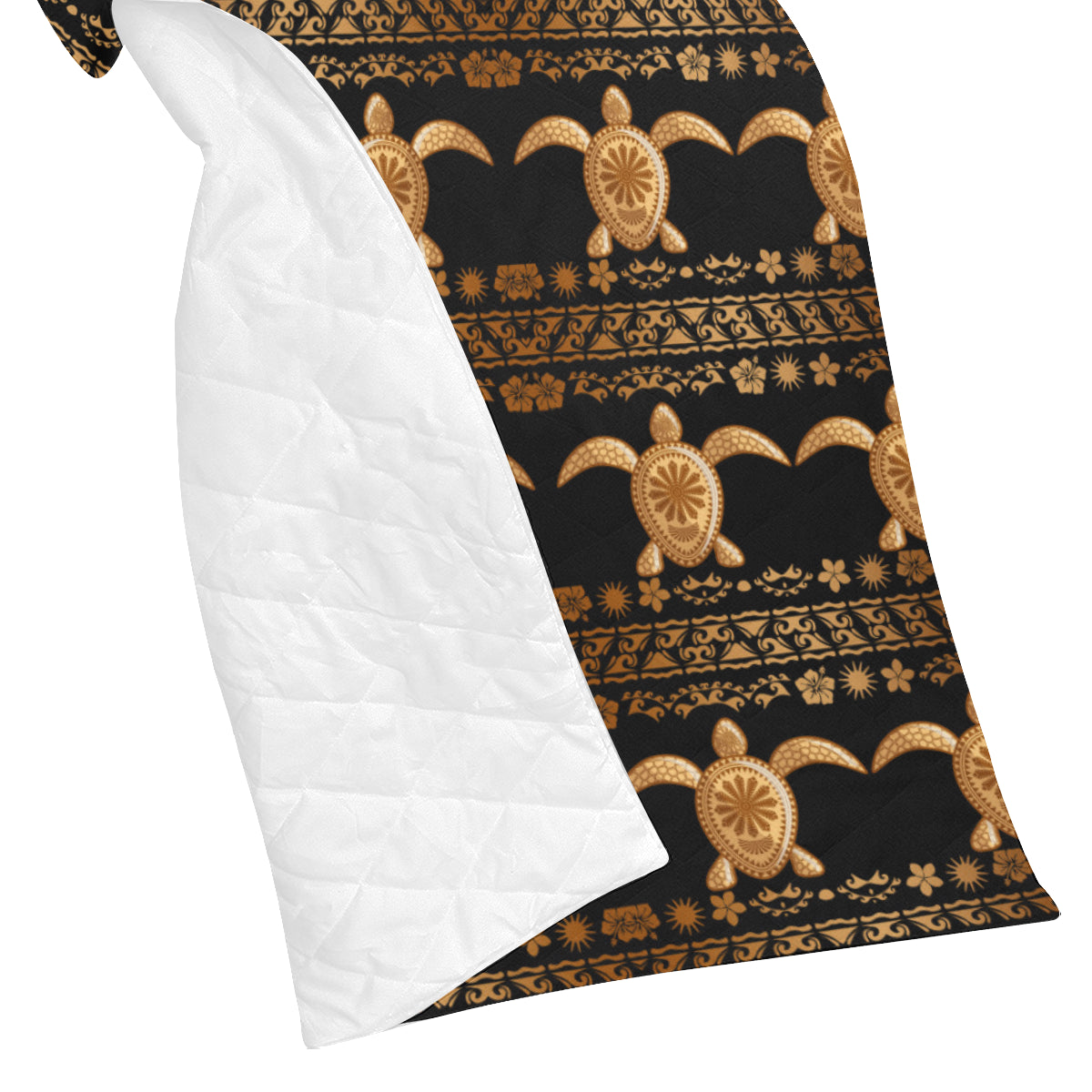 Tribal Sea turtle Polynesian Hawaiian Premium Quilt