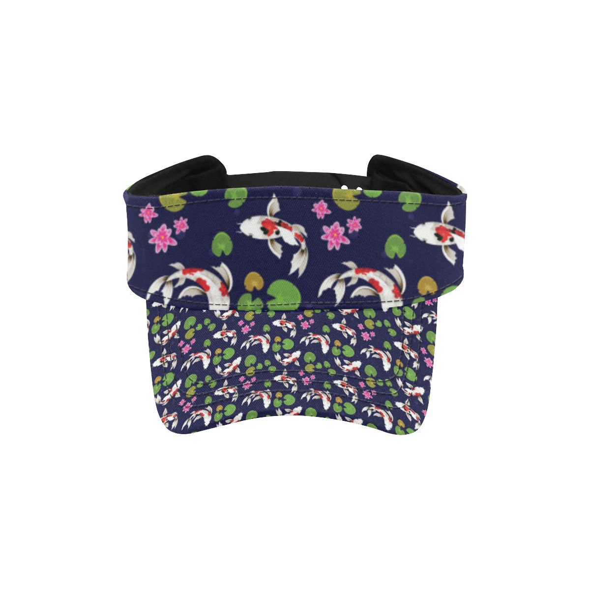 Koi Carp Pattern Design Themed Print Unisex Sun Visor