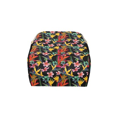 Tropical Flower Pattern Print Design TF015 Diaper Bag Backpack