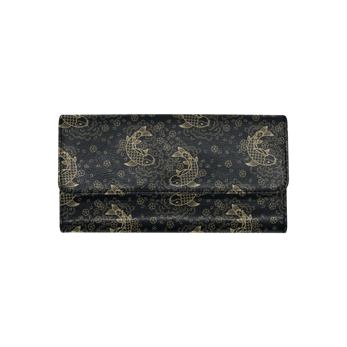 KOI Fish Pattern Print Design 02 Women's Trifold Wallet
