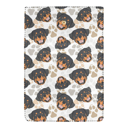 Rottweiler Pattern Print Design A03 Women's Trifold Wallet