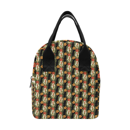 Hawaiian Flower Hula Hibiscus Print Insulated Lunch Bag