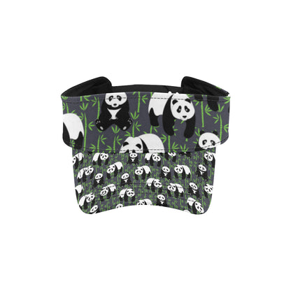 Panda Bear Bamboo Themed Print Unisex Sun Visor