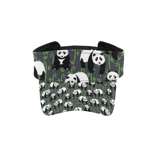 Panda Bear Bamboo Themed Print Unisex Sun Visor