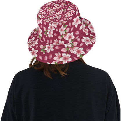 Cherry Blossom Pattern Print Design CB06 Unisex Bucket Hat
