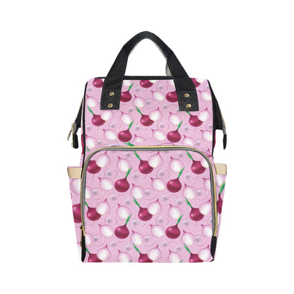 Onion Pattern Print Design A01 Diaper Bag Backpack