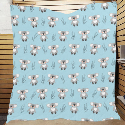 Koala Pattern Print Design 01 Premium Quilt