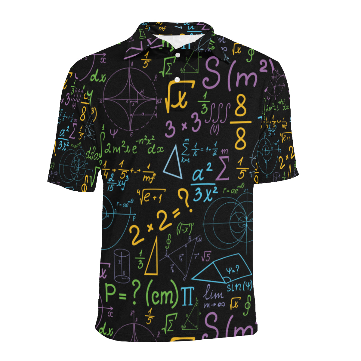 Math Pattern Print Design 03 Men Polo Shirt