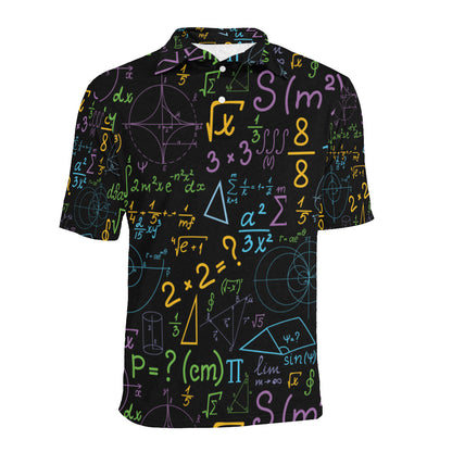 Math Pattern Print Design 03 Men Polo Shirt