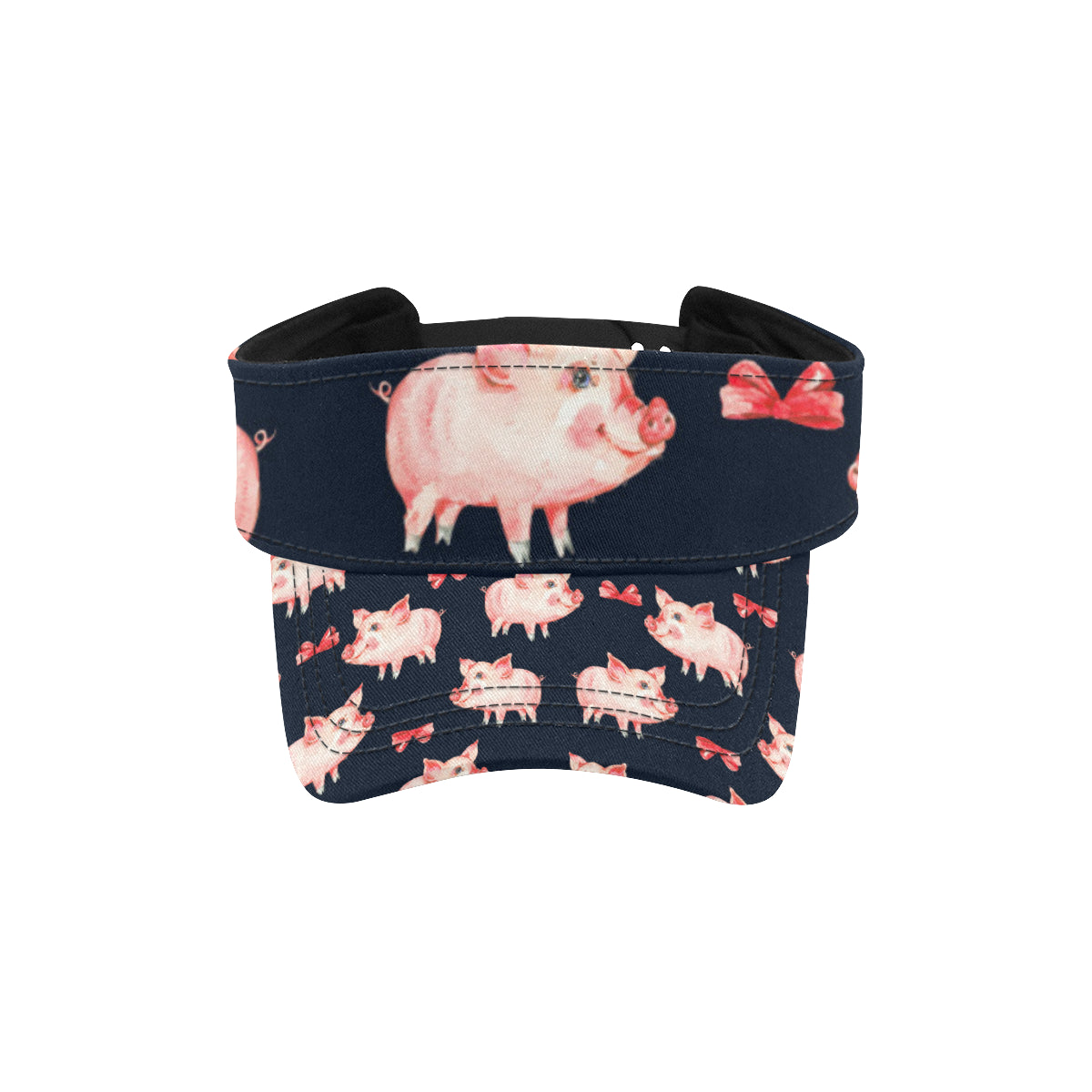 Pig Cute Pattern Print Design 02 Unisex Sun Visor